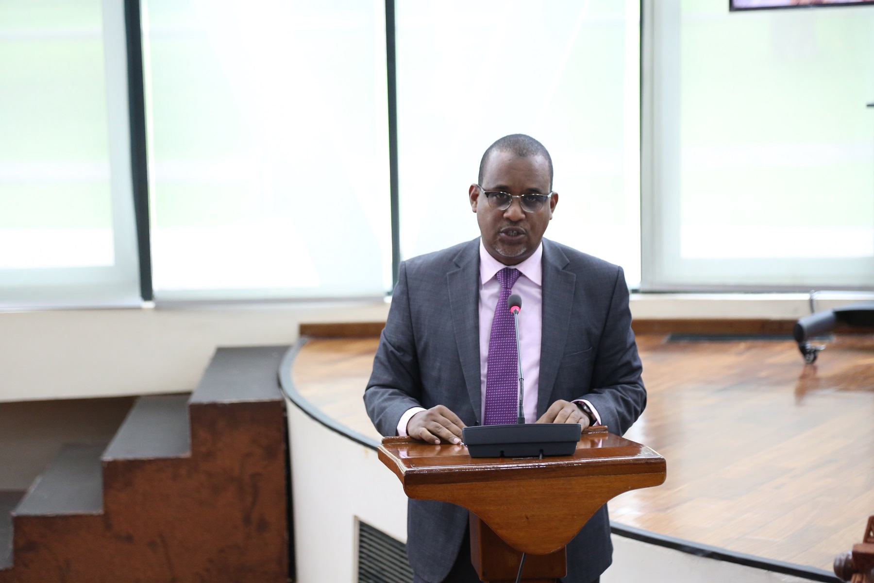 Chair of the Committee on General Purpose Committee, Hon Abdikadir O. Aden, presents the Committee's report on the EAC Supplementary Appropriation Bill, 2020.
