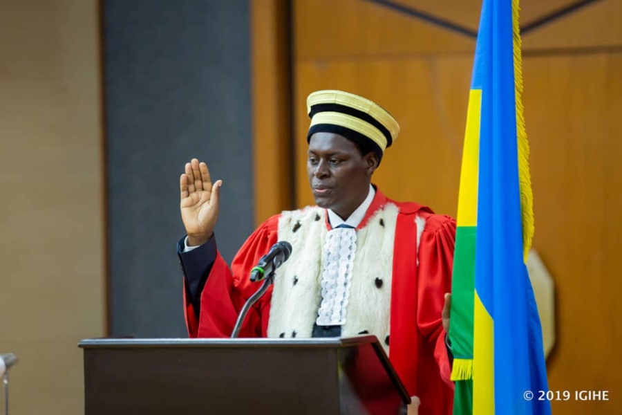 Hon Justice Dr Faustin Ntezilyayo appointed as the Chief Justice of the Republic of Rwanda, taking the Oath