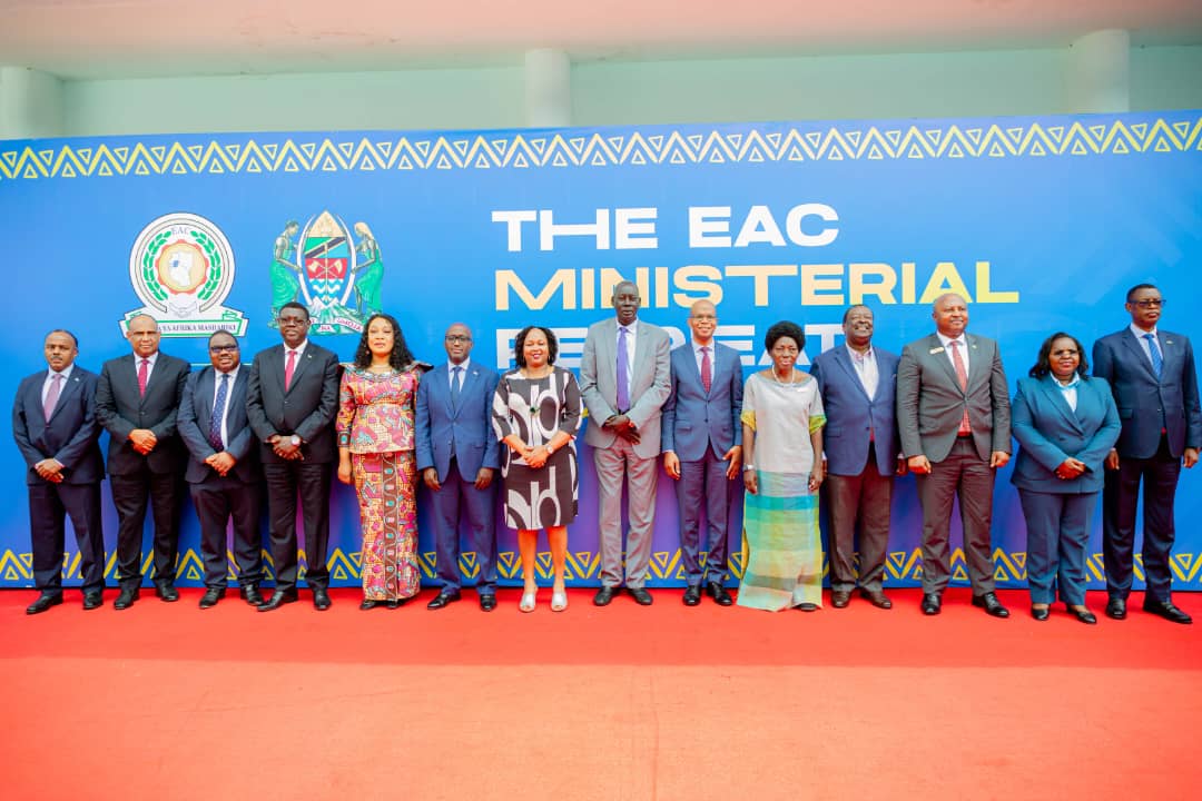 Group photo of the EAC Ministers in charge of Foreign Affairs and East African together with EAC Secretary General at the three-day retreat in Zanzibar.