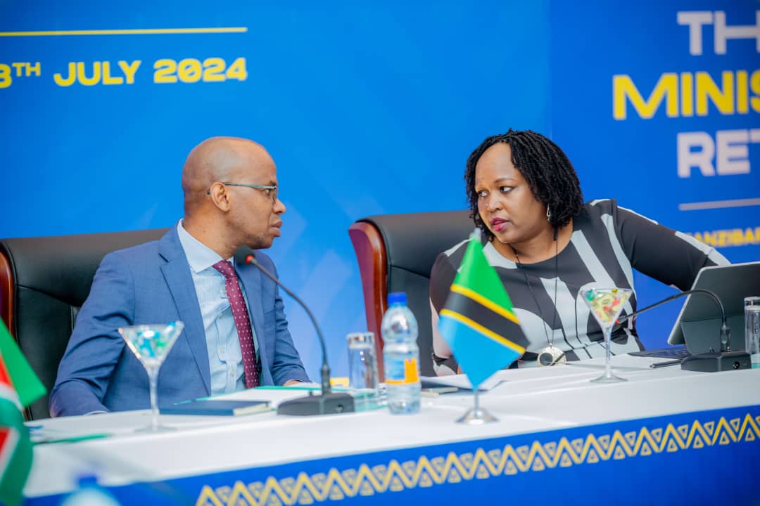 Minister of Foreign Affairs and East African Cooperation, United Republic of Tanzania, Hon January Makamba with the EAC Secretary General, H.E. Veronica Nduva, during the retreat
