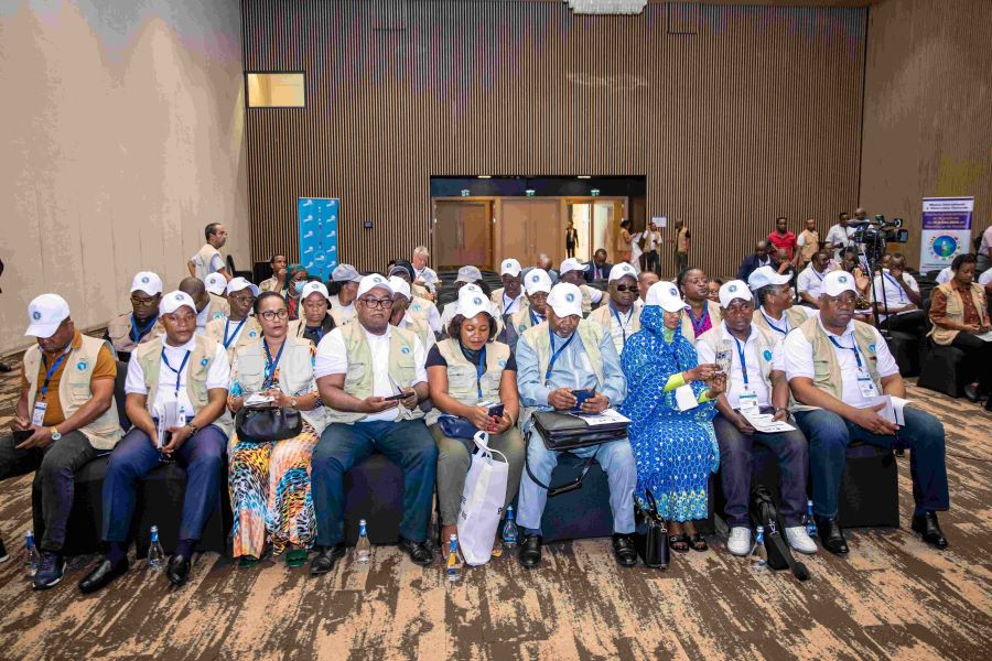 A section of observers during the release of preliminary statements by various election observation missions at the Kigali Convention Centre.