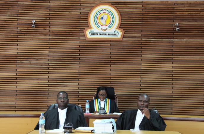 Principal Judge Hon. Lady Justice Monica Mugenyi Principal Judge delivering the ruling in Court. 