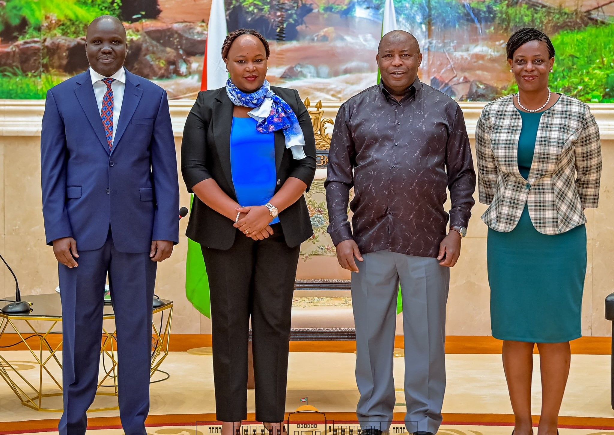 EAC Secretary General and Deputy Secretaries General pay a courtesy call on President of Burundi